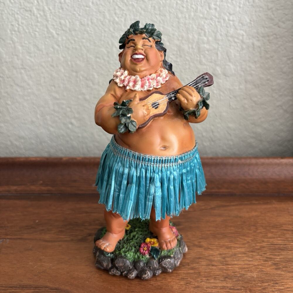 Brother Ed Hawaiian Hula Dashboard Bobble Dancer Figurine KC Hawaii Souvenir